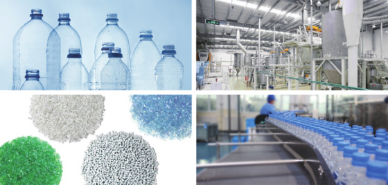 Polyester chip production line for food-grade recyclable bottles